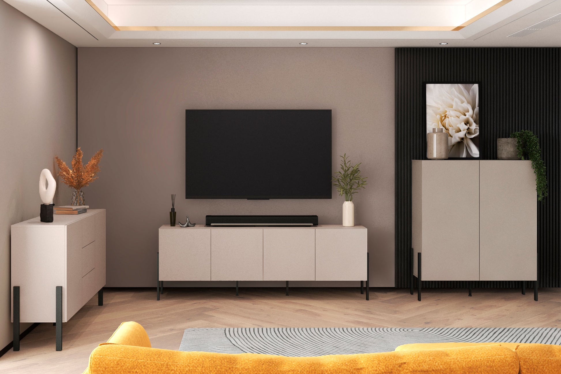 Kumode Jukka 114/135/40 cm kašmirs - N1 Home