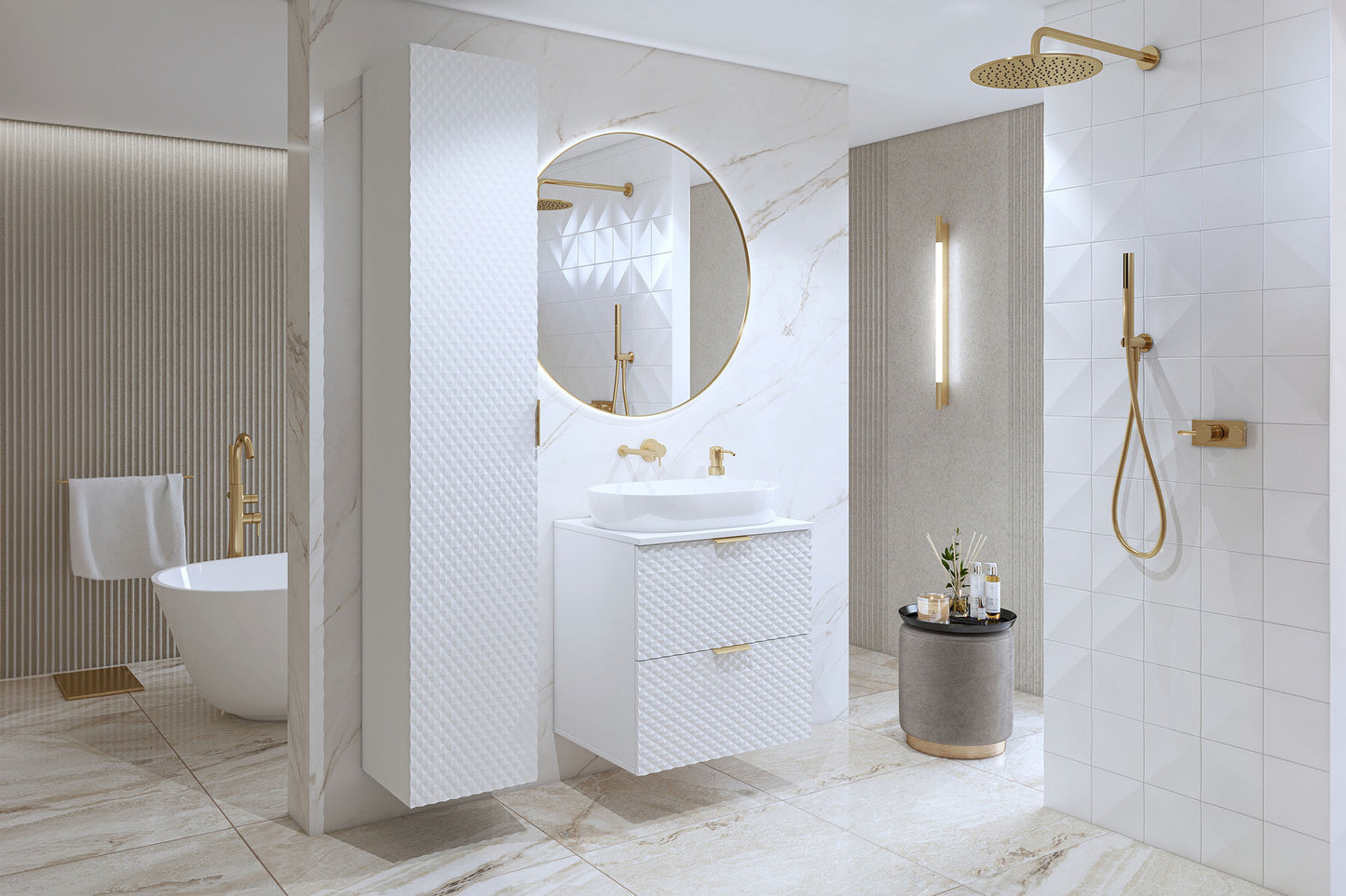 Skapis Lors 60/49/63 cm balts