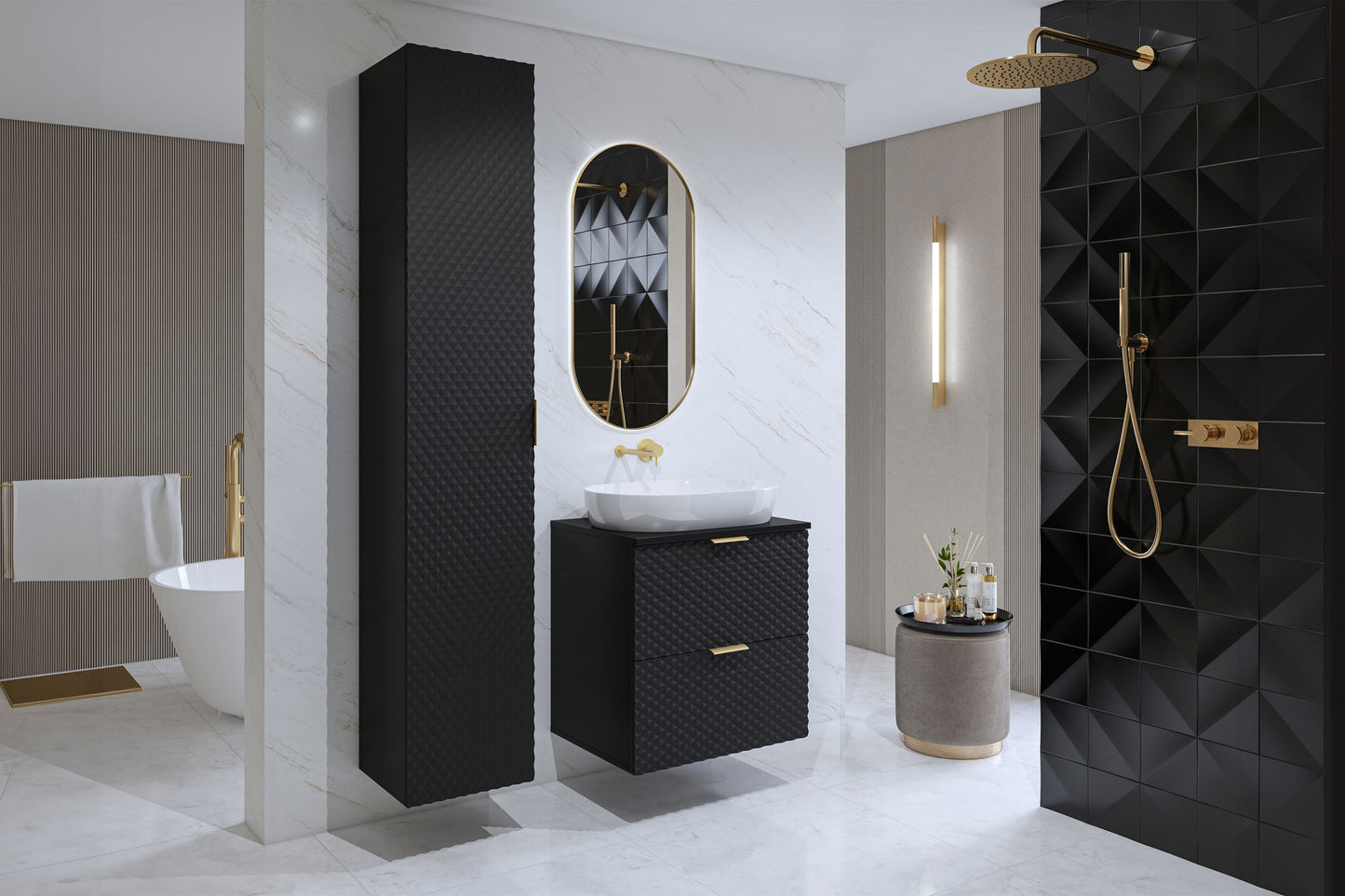 Skapis Lors 60/49/63 cm melns