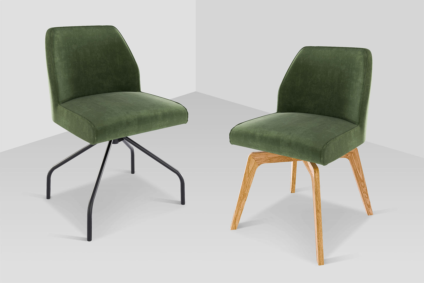 Krēsls Lofy A 56/81/62 cm olīves