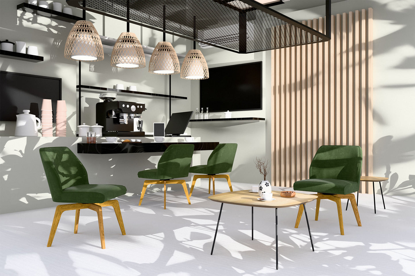 Krēsls Lofy A 56/81/62 cm olīves