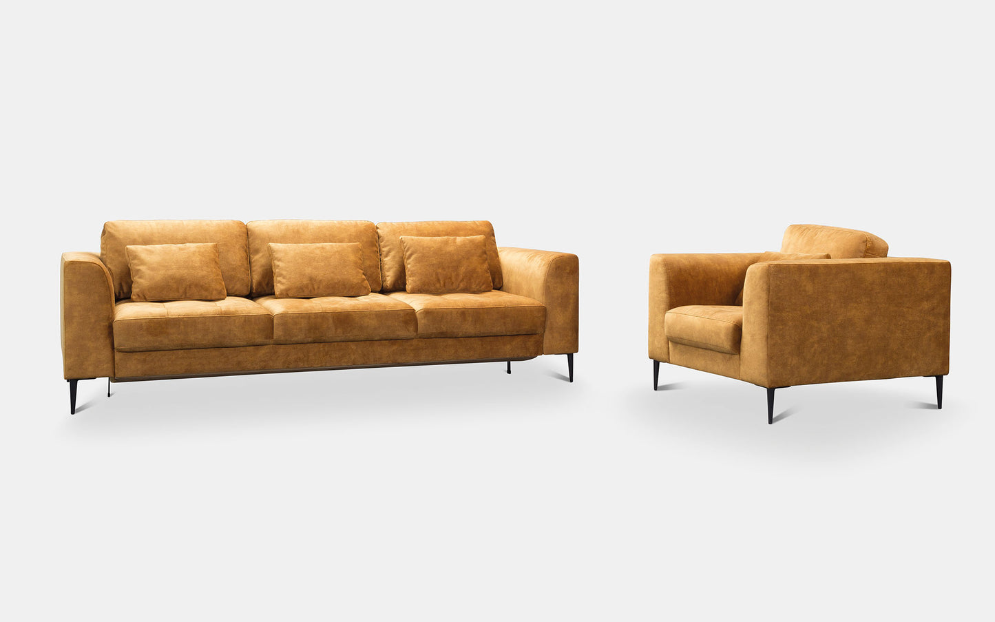 Krēsls Lidzi 96/80/99 cm sinepes - N1 Home