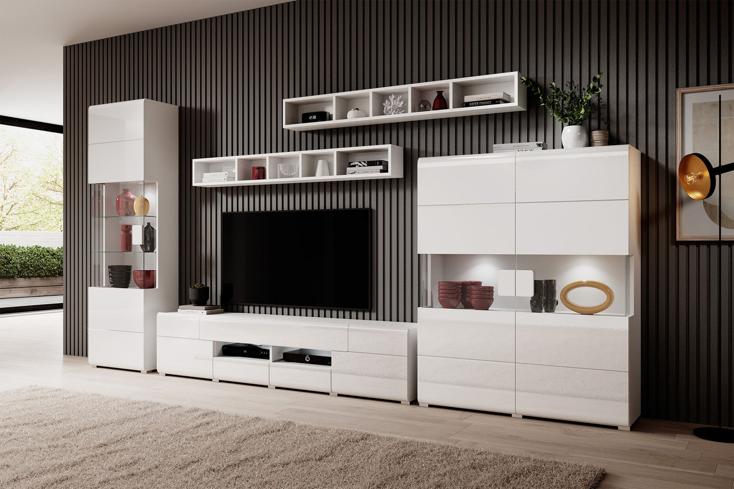 TV skapis Tola 159/39/47 cm balts - N1 Home