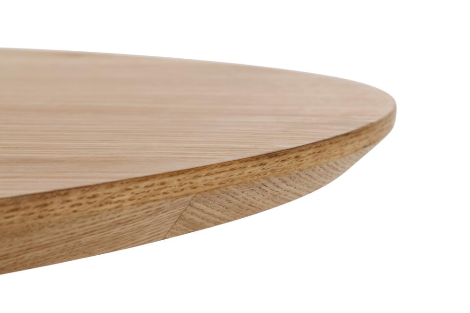 DEBE ovāls pusdienu galds meža ozola eļļots finieris 220x100x75,5 cm