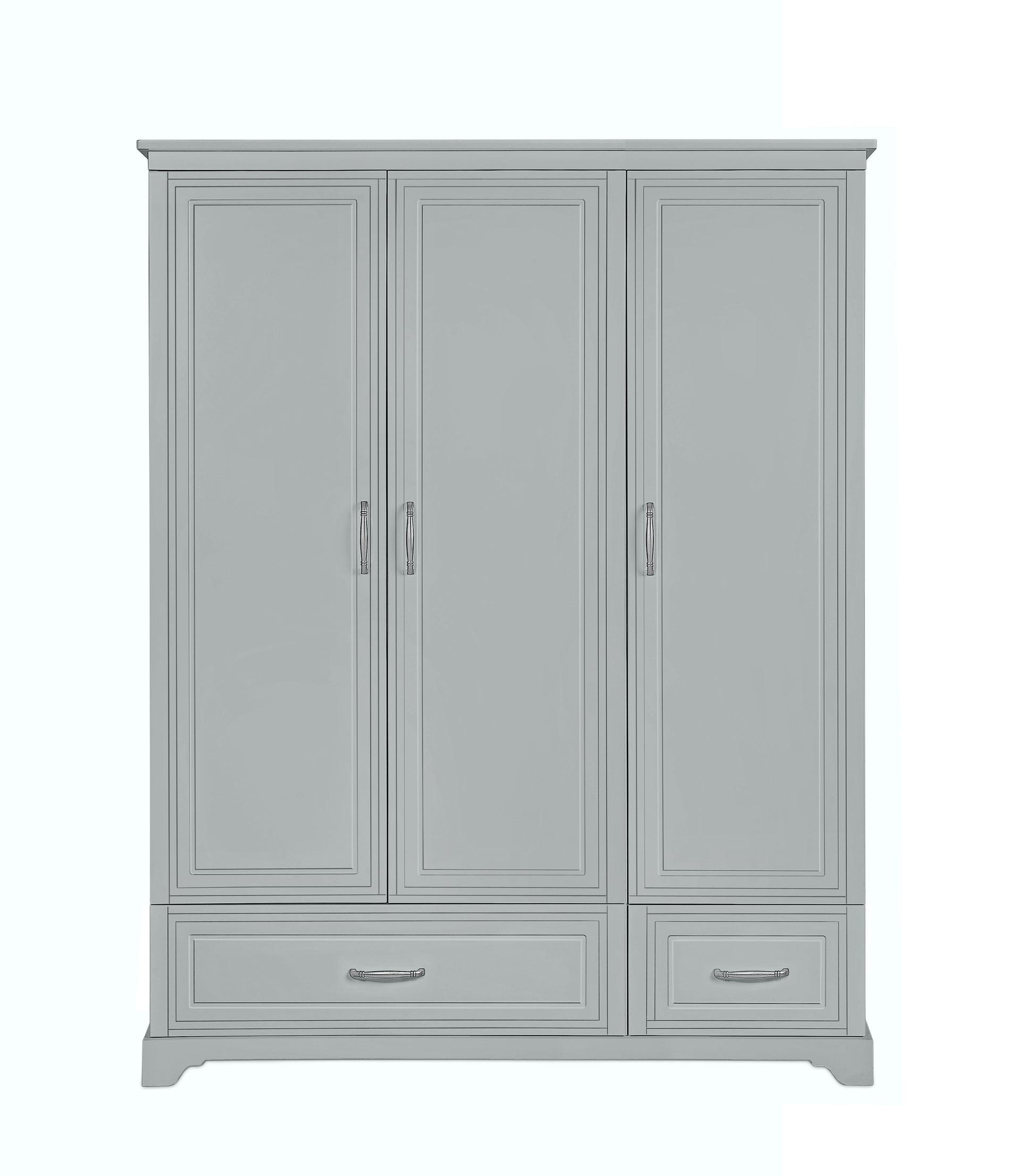 Skapis 3 d Melia 180cm x 145cm x 53cm pelēks - N1 Home