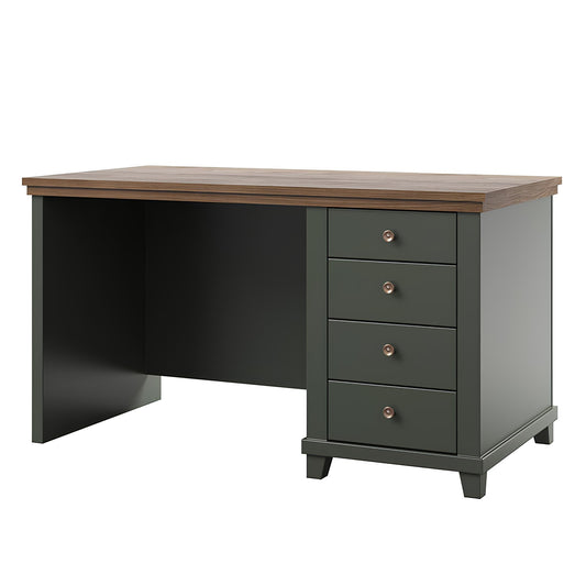 Rakstāmgalds Evtar 140/70/77 cm zaļs/Lefkas ozolkoka lamināts