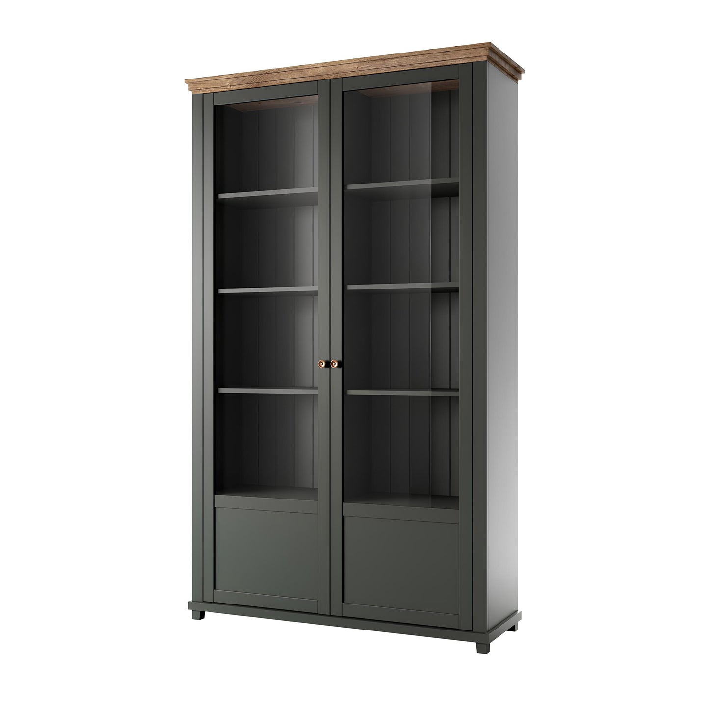 Skapis Evtar 126/200/42 cm zaļs/Lefkas ozols - N1 Home