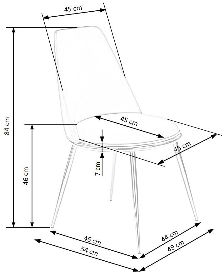 FD tumši zaļs krēsls 49/54/84/46 cm