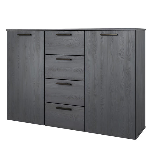 Kumode Galateja 132/93/38 cm carbon ozols - N1 Home