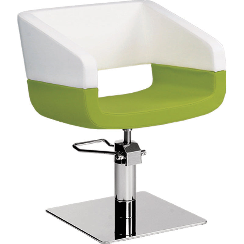 Frizētavas krēsls Hippi 57/53/42 cm balts/zaļš - N1 Home