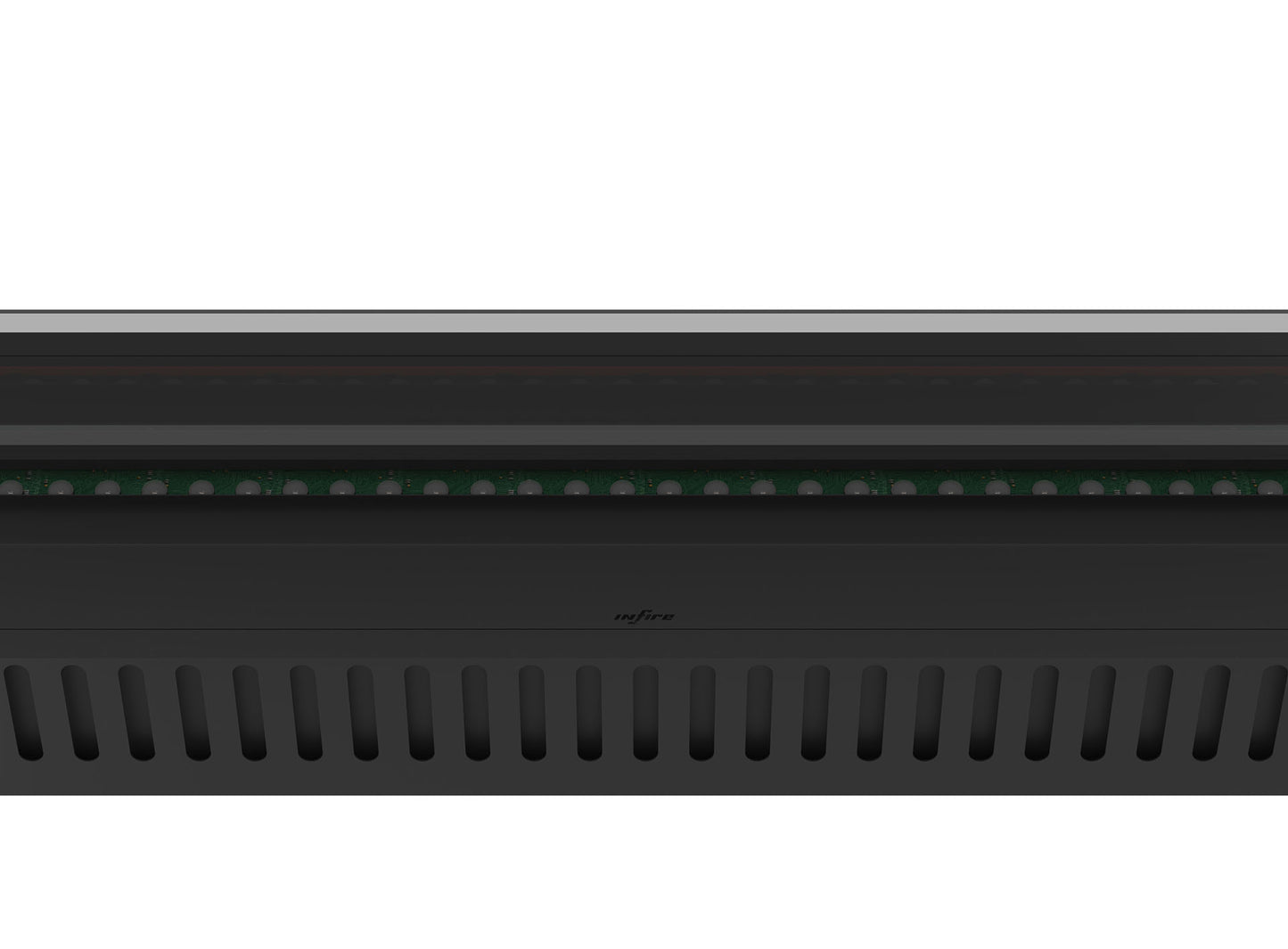 Elektriskais kamīns Infir 180/40/20 cm melns - N1 Home