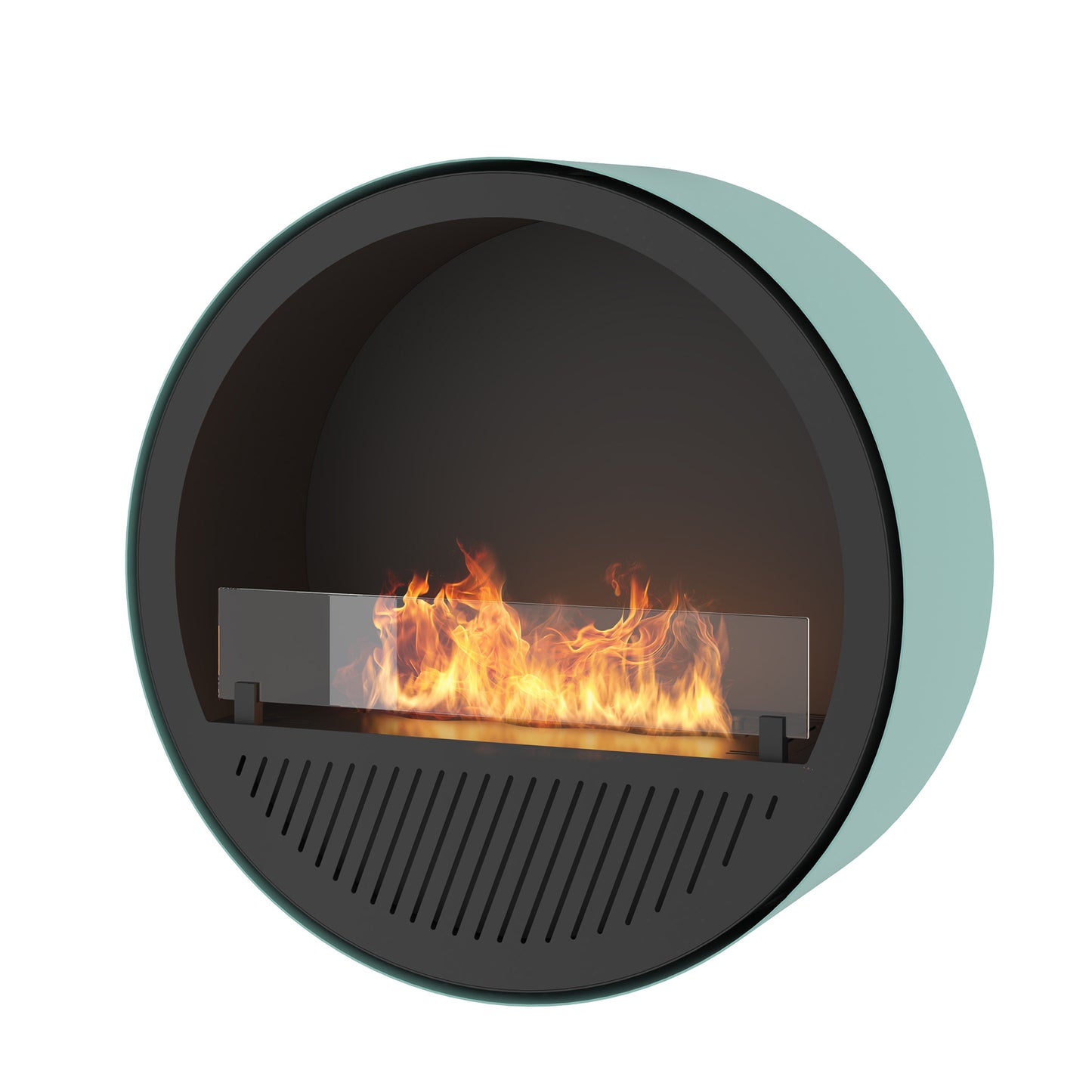 Biokamīns Incyrc Slim wall 72/30 cm gaiši zils - N1 Home