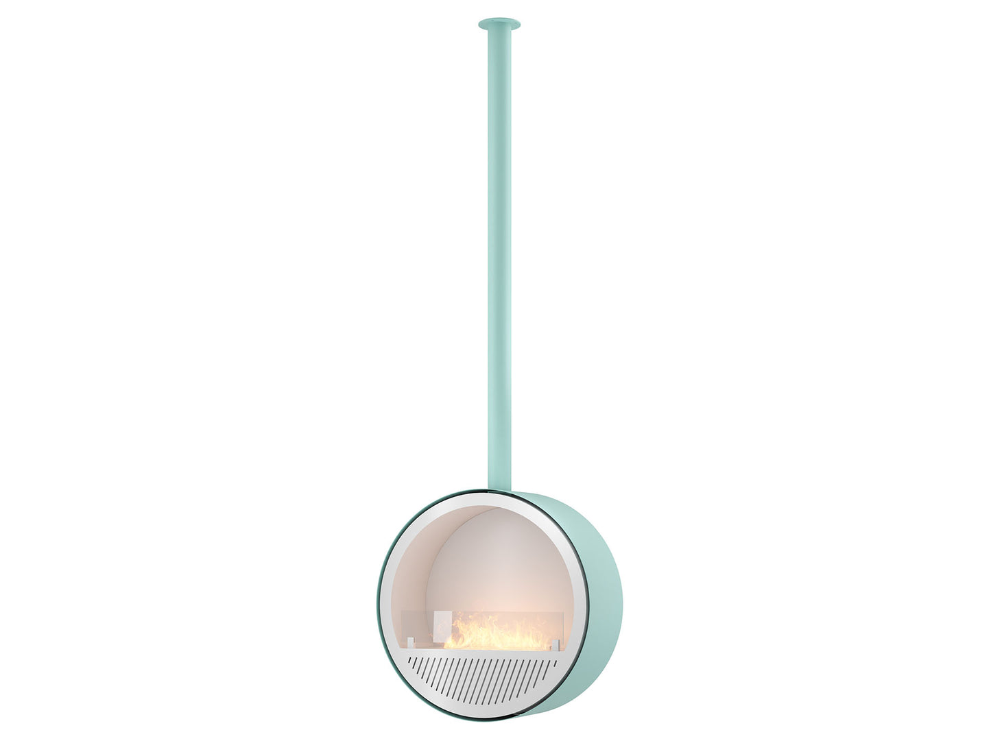 Biokamīns Incyrc Slim 72/30/220 cm gaiši zils - N1 Home