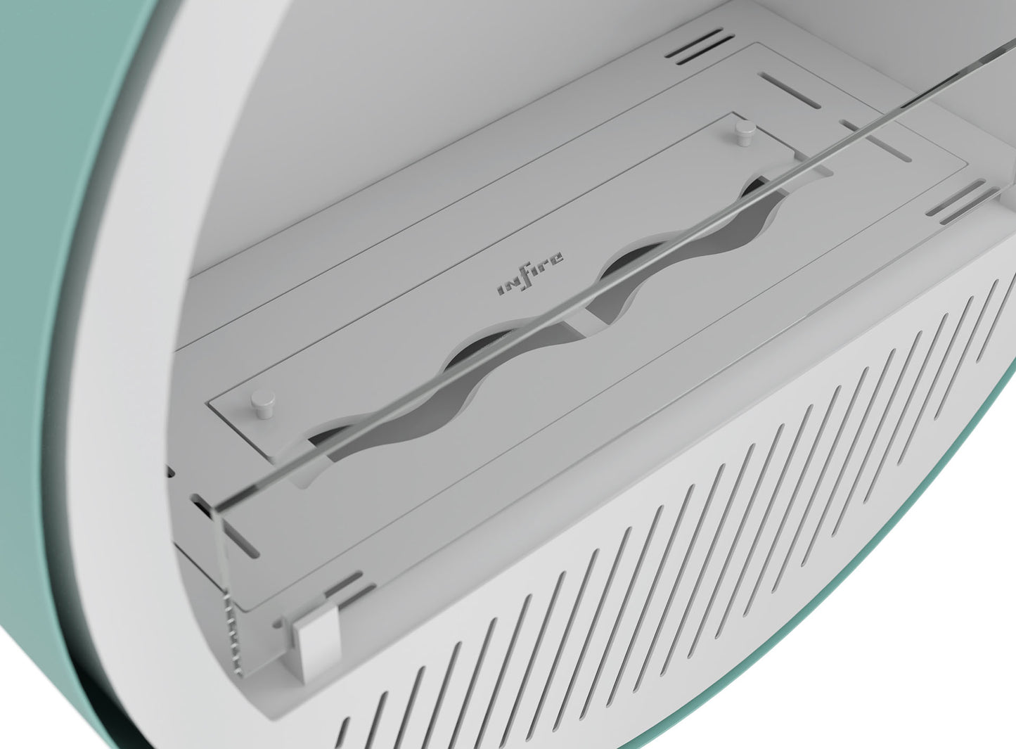 Biokamīns Incyrc Slim 72/30/220 cm gaiši zils - N1 Home