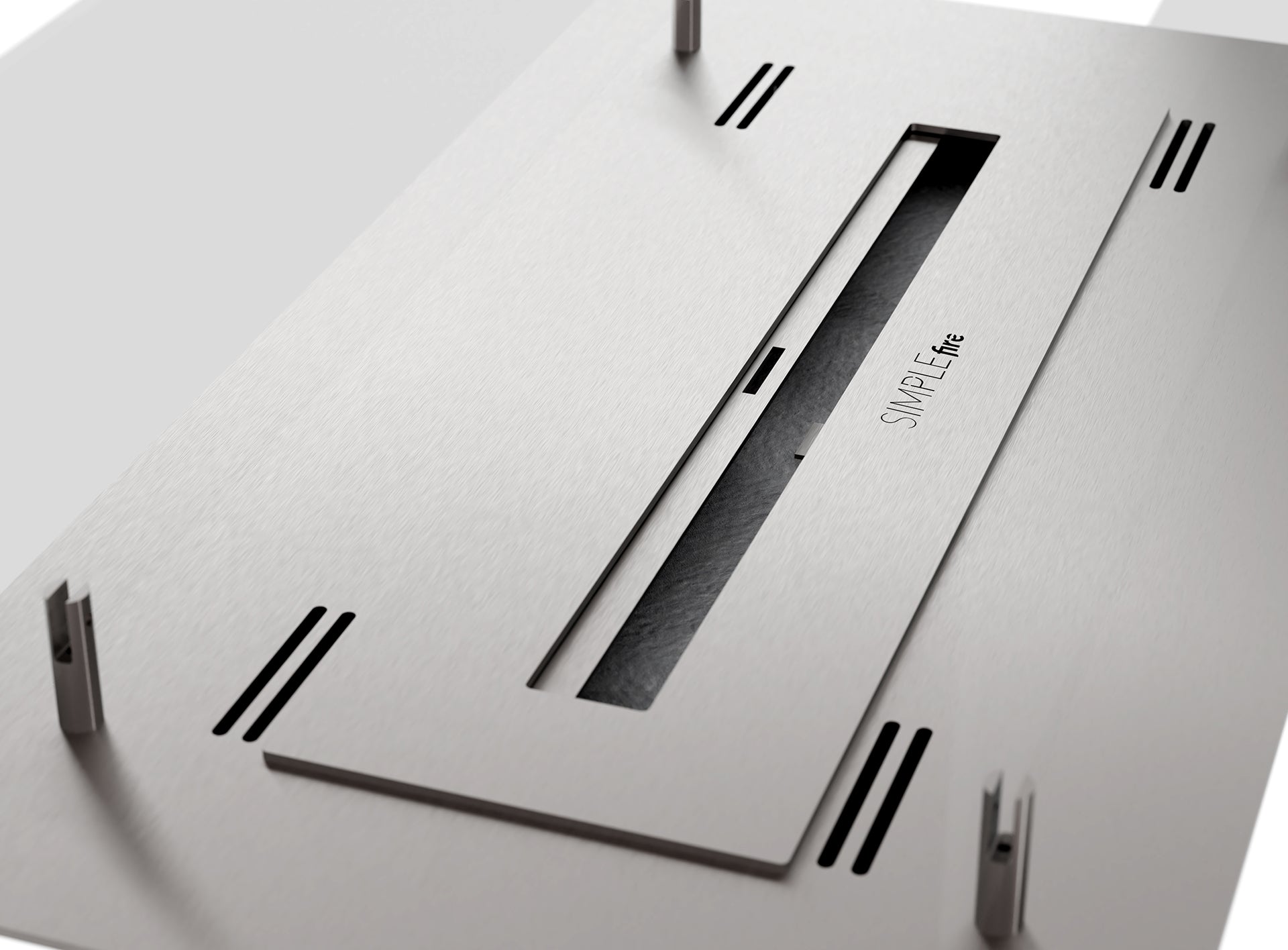 Biokamīns Inser 600 60/32/20 cm inox - N1 Home