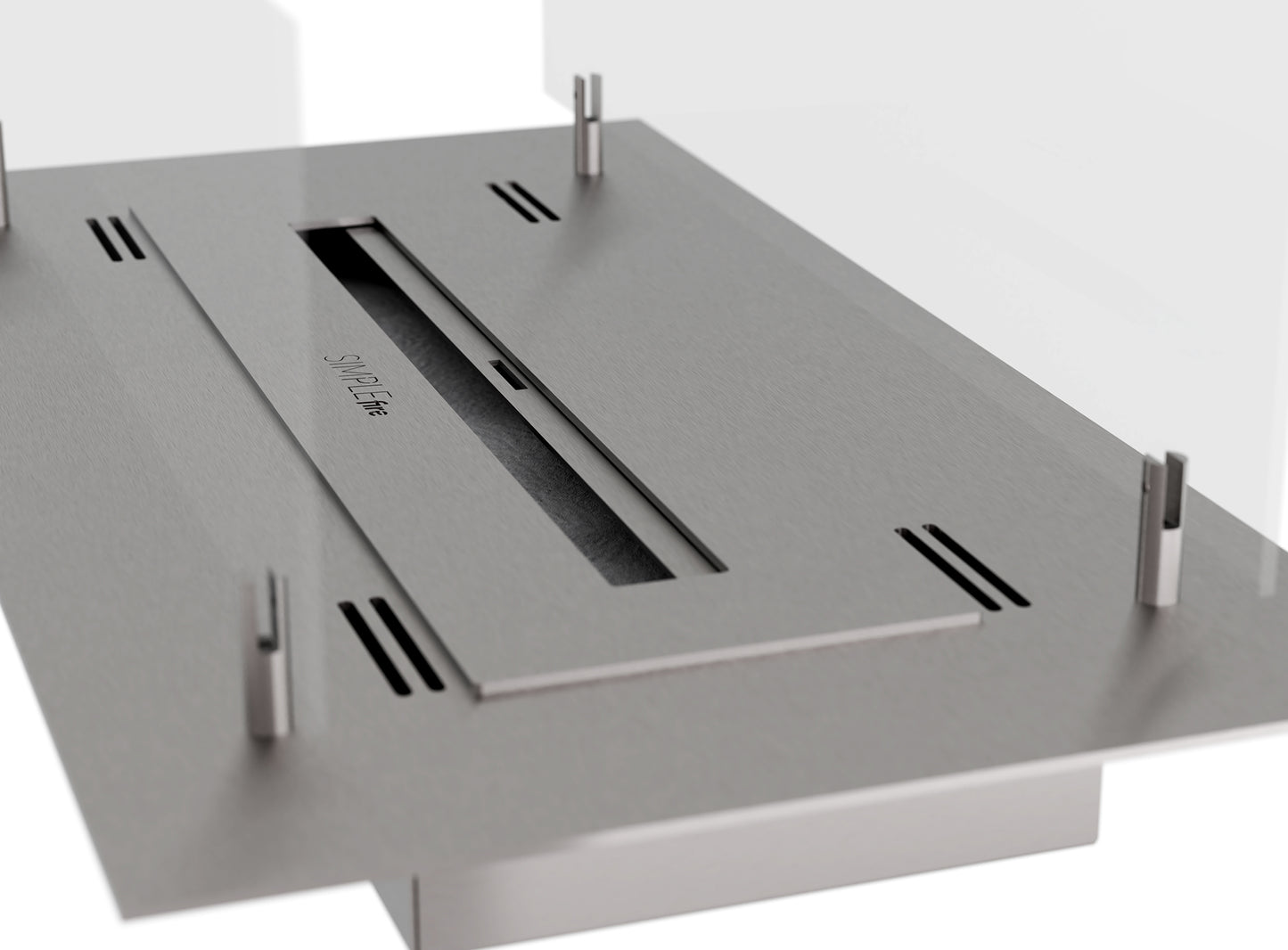 Biokamīns Inser 1000 100/32/20 cm inox - N1 Home