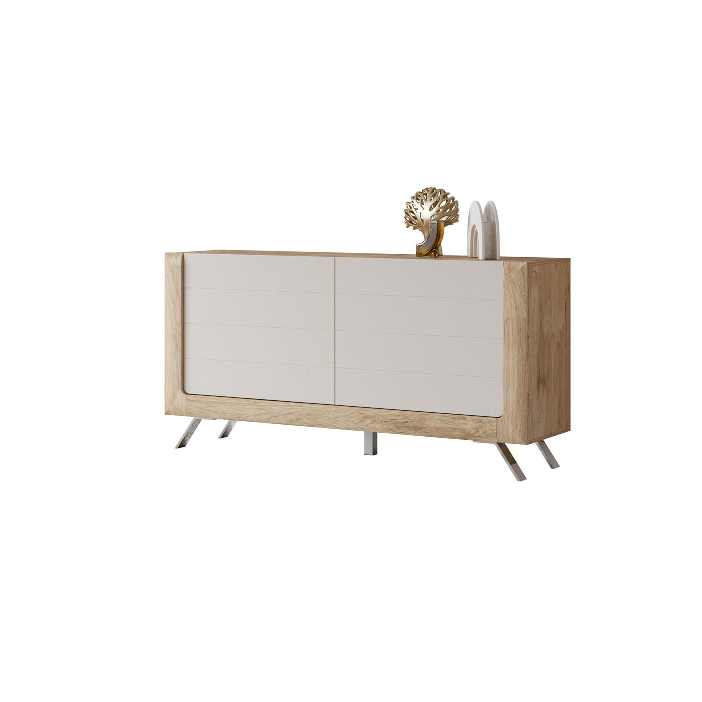 Kumode Kavasari 161/44/81 cm Hamilton ozols/kašmirs - N1 Home