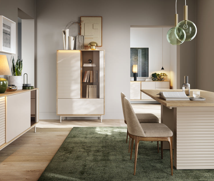 Kafijas galds Tilipa 100/60/46 cm kašmirs/ellots ozols