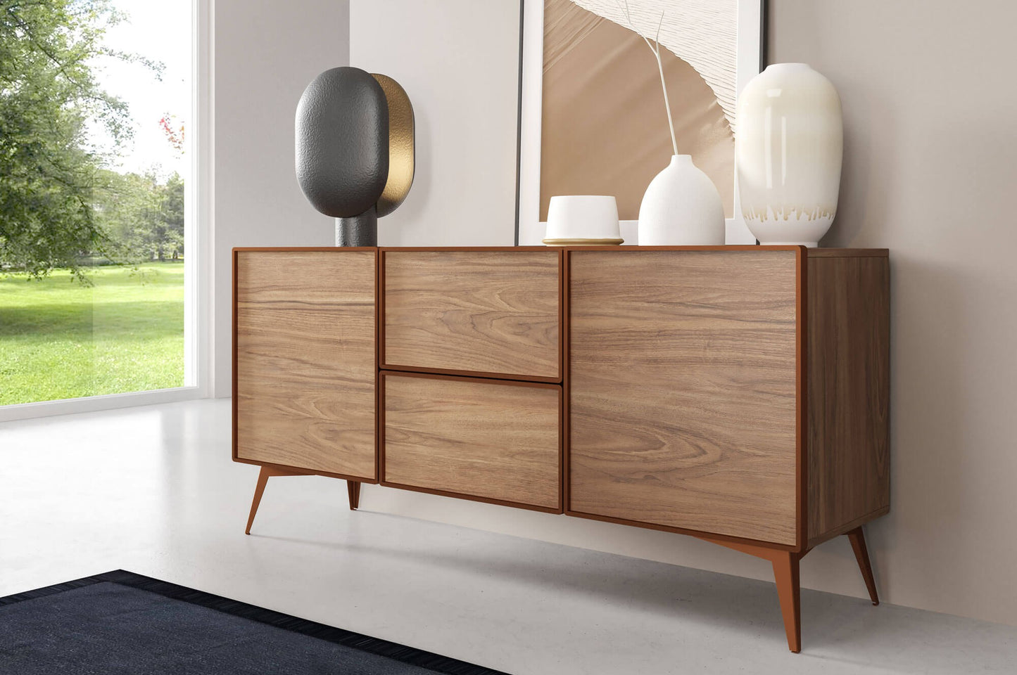 Kumode Maveja 164,5/42/77 cm rieksts/varš - N1 Home