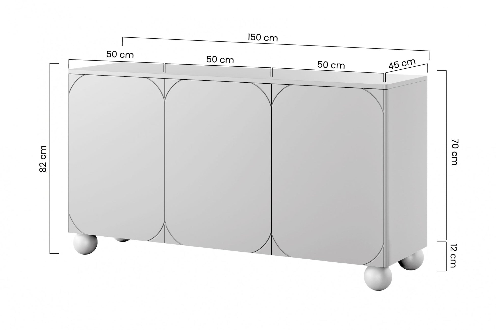 Kumode BARI II ar atvilktnes 150/82/45 terrakota