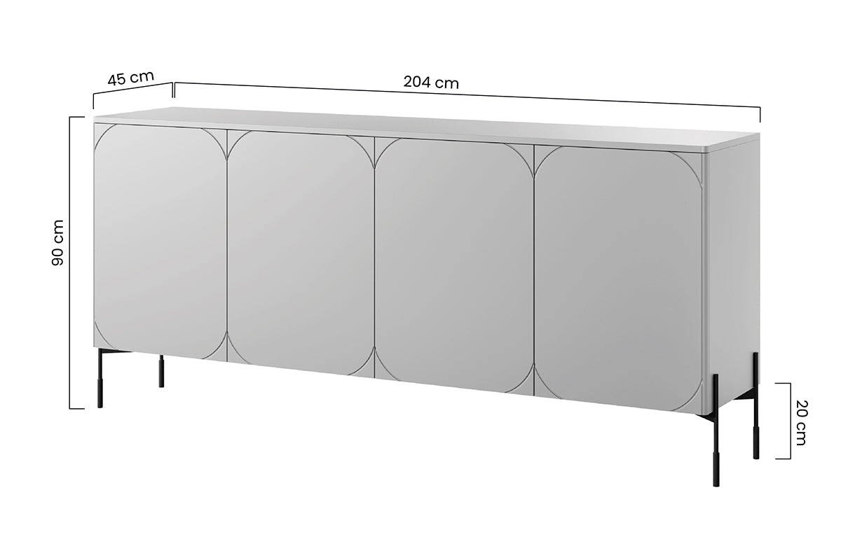 Kumode BARI ar 4 atvilktnes 204/90/45 terrakota