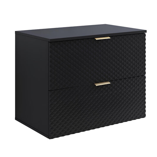 Skapis Lors 80/49/63 cm melns