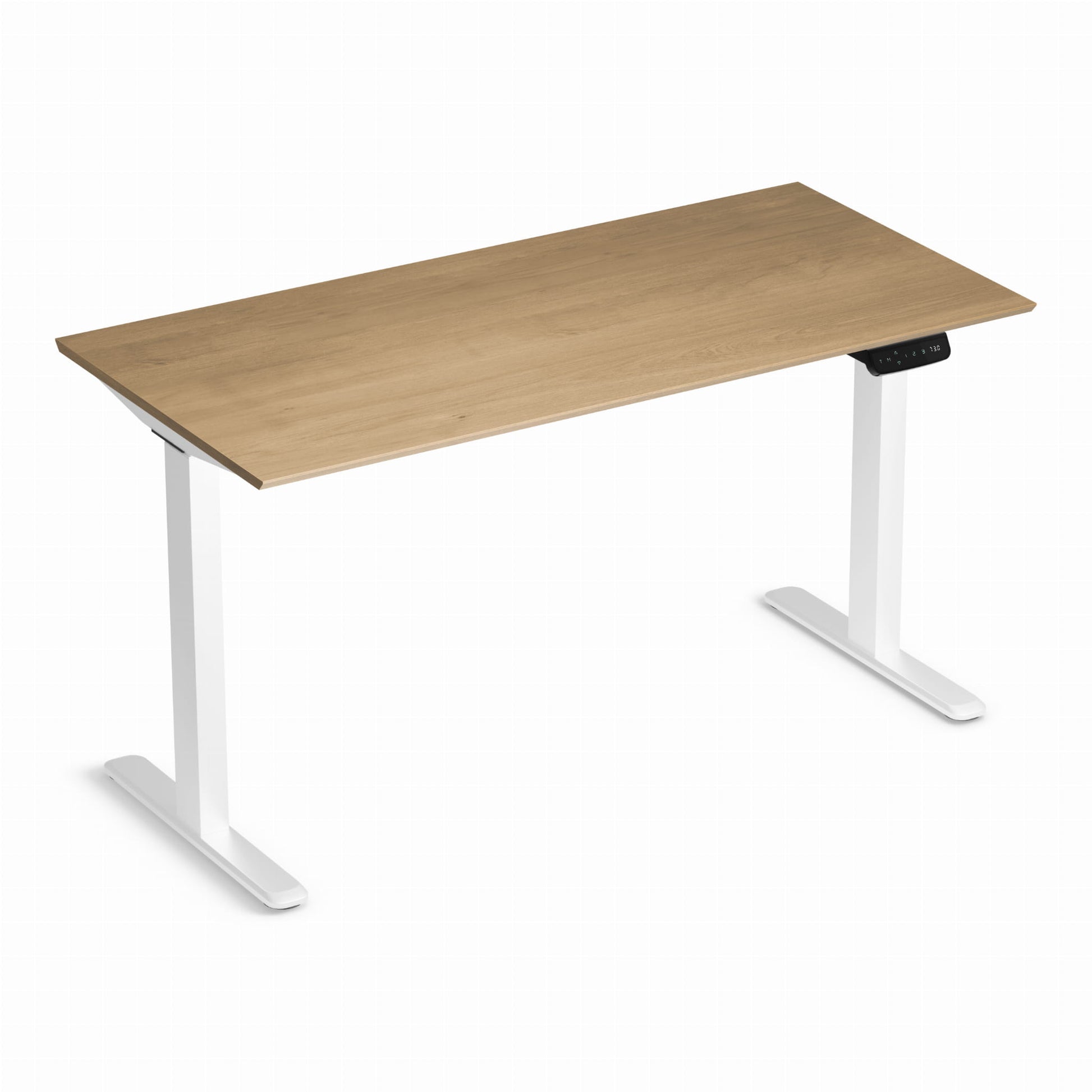 Biroja galds Conti Pro 60/140 cm balts/Hamilton ozols - N1 Home