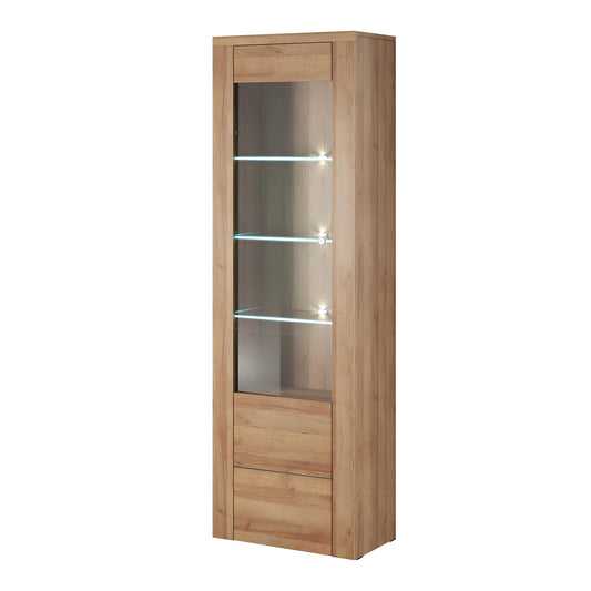 Skapis Laroš 65/206/37 cm Rivjēras gaišais ozols