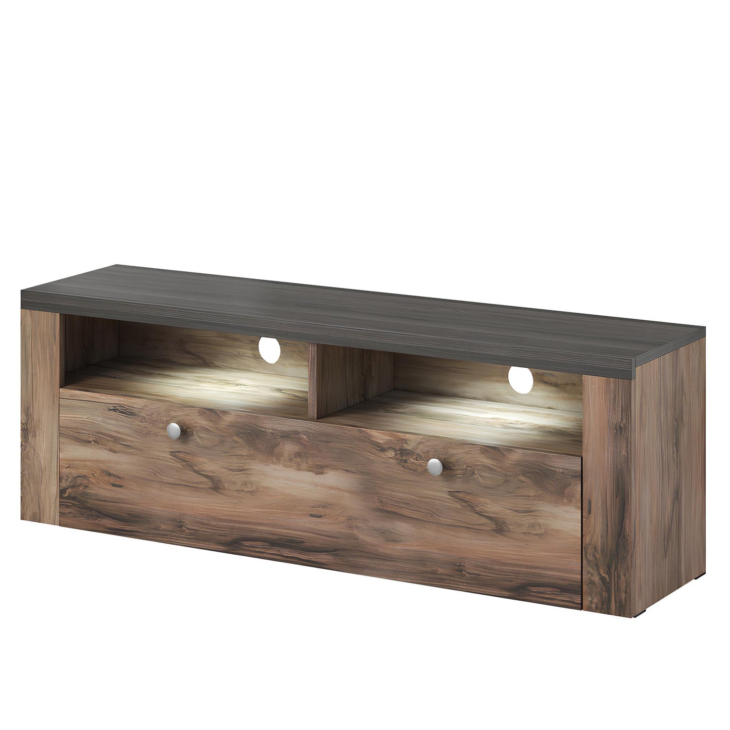 TV skapis Laroš 140/37/49 cm touchwood/satīna nusbaum