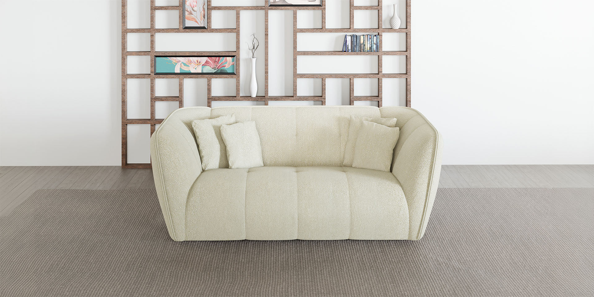 Dīvāns Malis 215;250/81/115 cm krēms - N1 Home