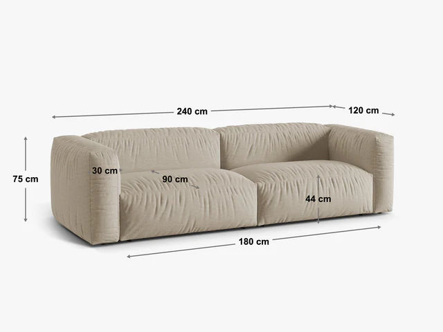 Dīvāns Martina Micadoni 106/90/240 cm Corduroy (Til52) Brick
