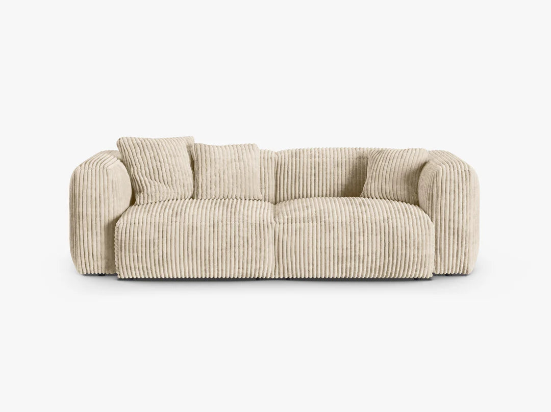 Dīvāns Martina Micadoni 106/90/240 cm Corduroy (Til03) Light beige