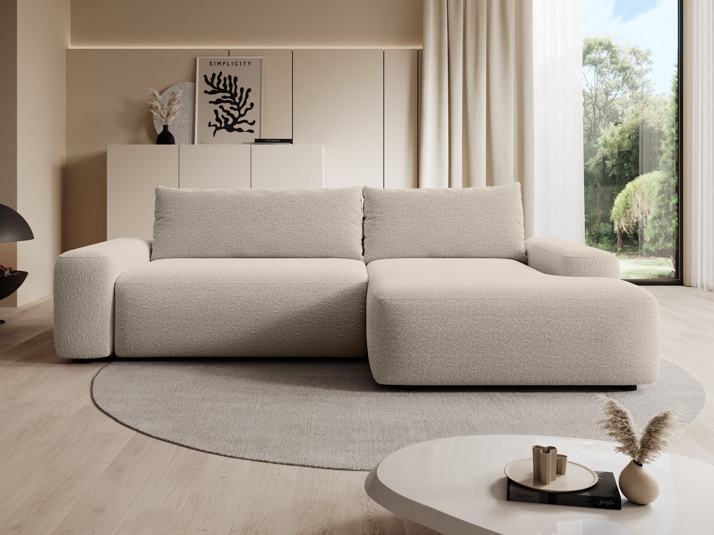 Dīvāns Loo 265/162/87 cm Lambi 5 - N1 Home