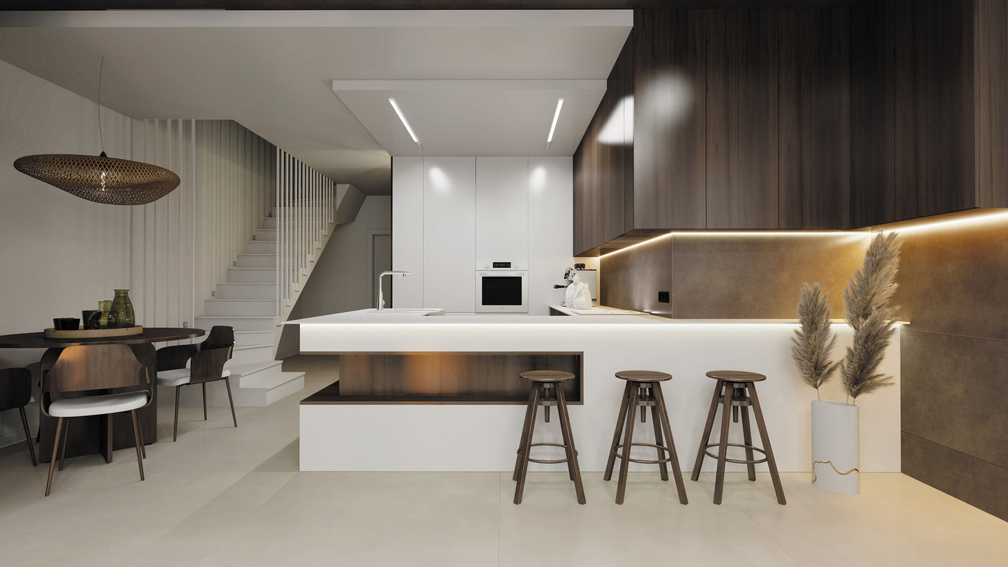 Virtuves jaucējkrāns ar ūdens filtra pieslēgumu un izvelkamu snīpi Eridan 33 cm hroms - N1 Home