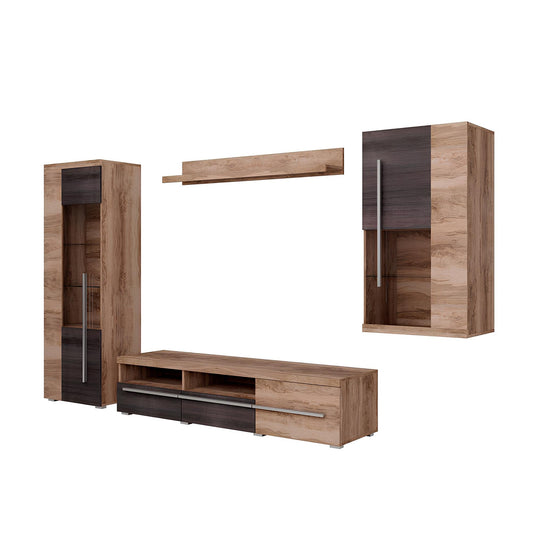 Sienas bloks Rogos 255/160/40 cm touchwood/satīna nusbaum