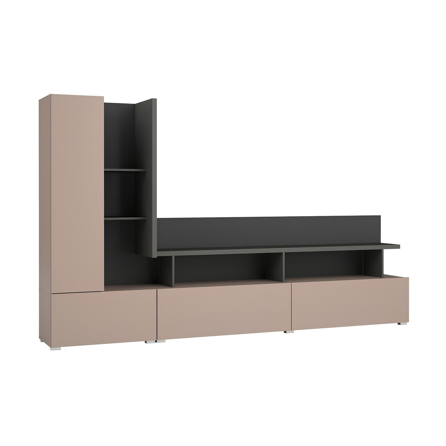 Sienas bloks Serigi 270/162/40cm congo/antracīts/melns