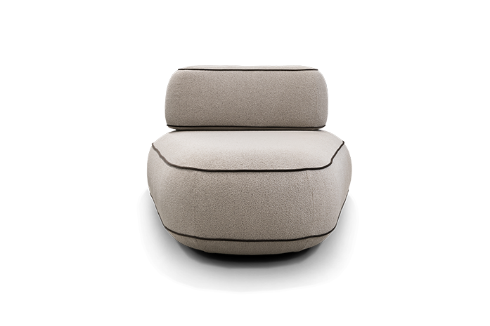 Dīvānd-krēsls Skew Befame 72/106/165 cm bēšs - N1 Home