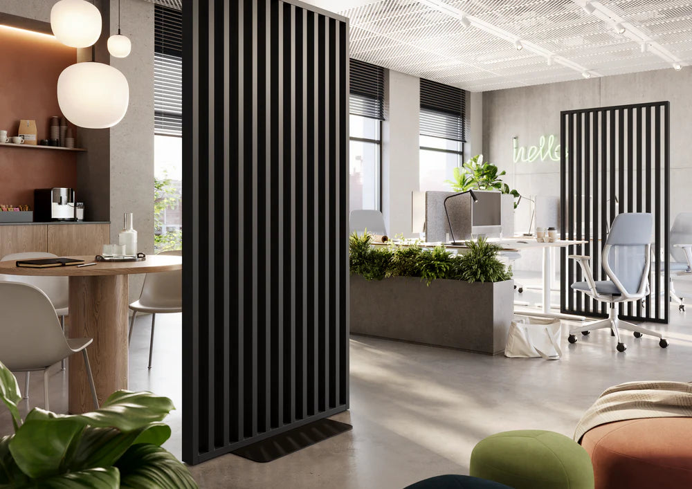 Starpsiena ar pamatni Glosa 99/200 cm melns