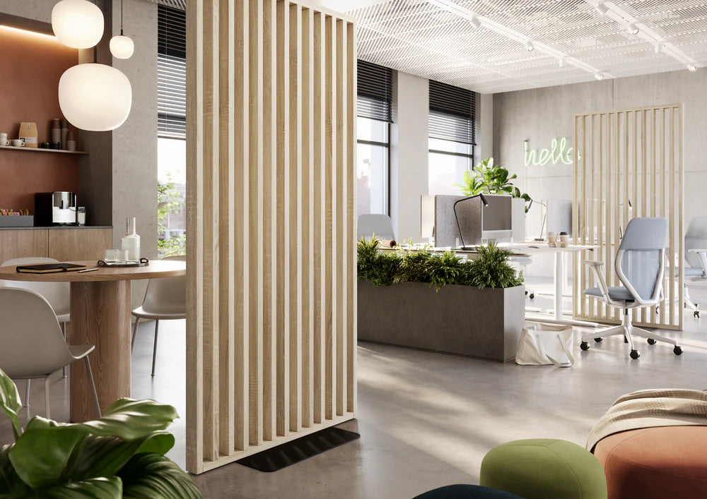 Starpsiena ar pamatni Glosa 99/200 cm ozols