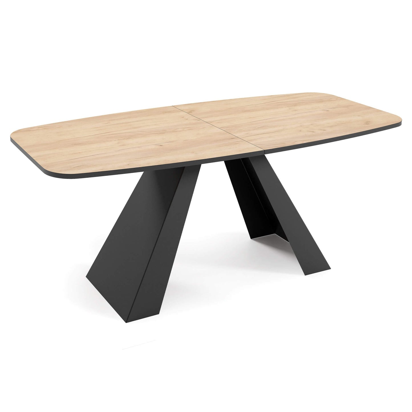 Galds Myra 160/76/80 cm kraft zelts ozols - N1 Home