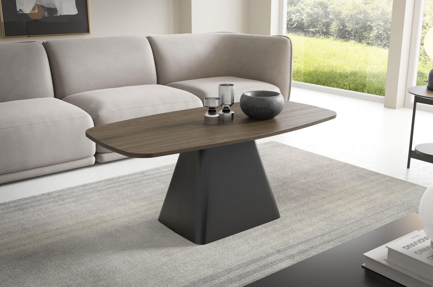 Kafijas galds Noil 120/60/48 cm balts marmors - N1 Home