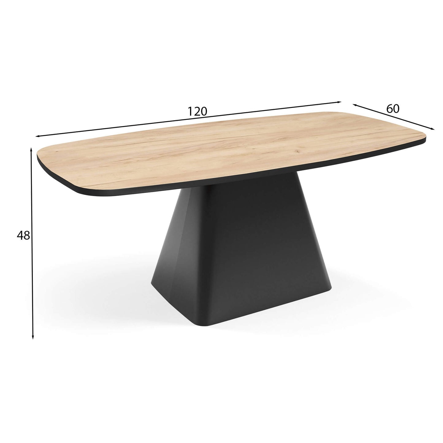 Kafijas galds Noil 120/60/48 cm Leskas ozols - N1 Home