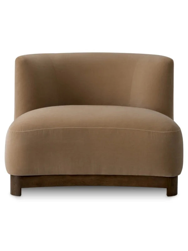 Krēsls Stelvio Eichholtz 92/92/74 cm Morris merino camel | walnut finish base - N1 Home