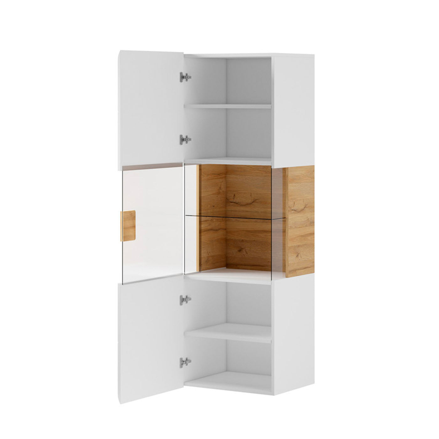 Skapis Tola 53/39/159 cm antracīts/Grandson ozols