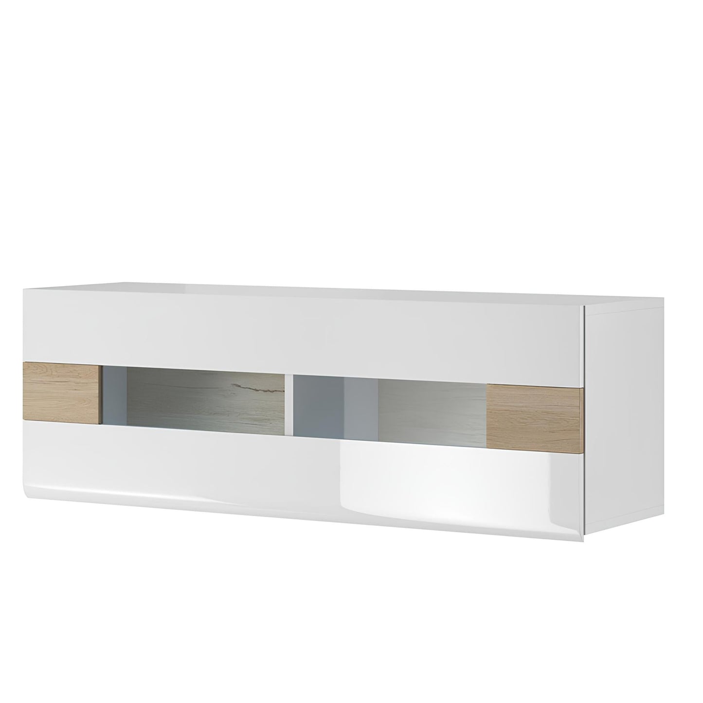 Piekarināms elements ar plauktiem Tola 131/37/45 cm balts/San Remo ozols