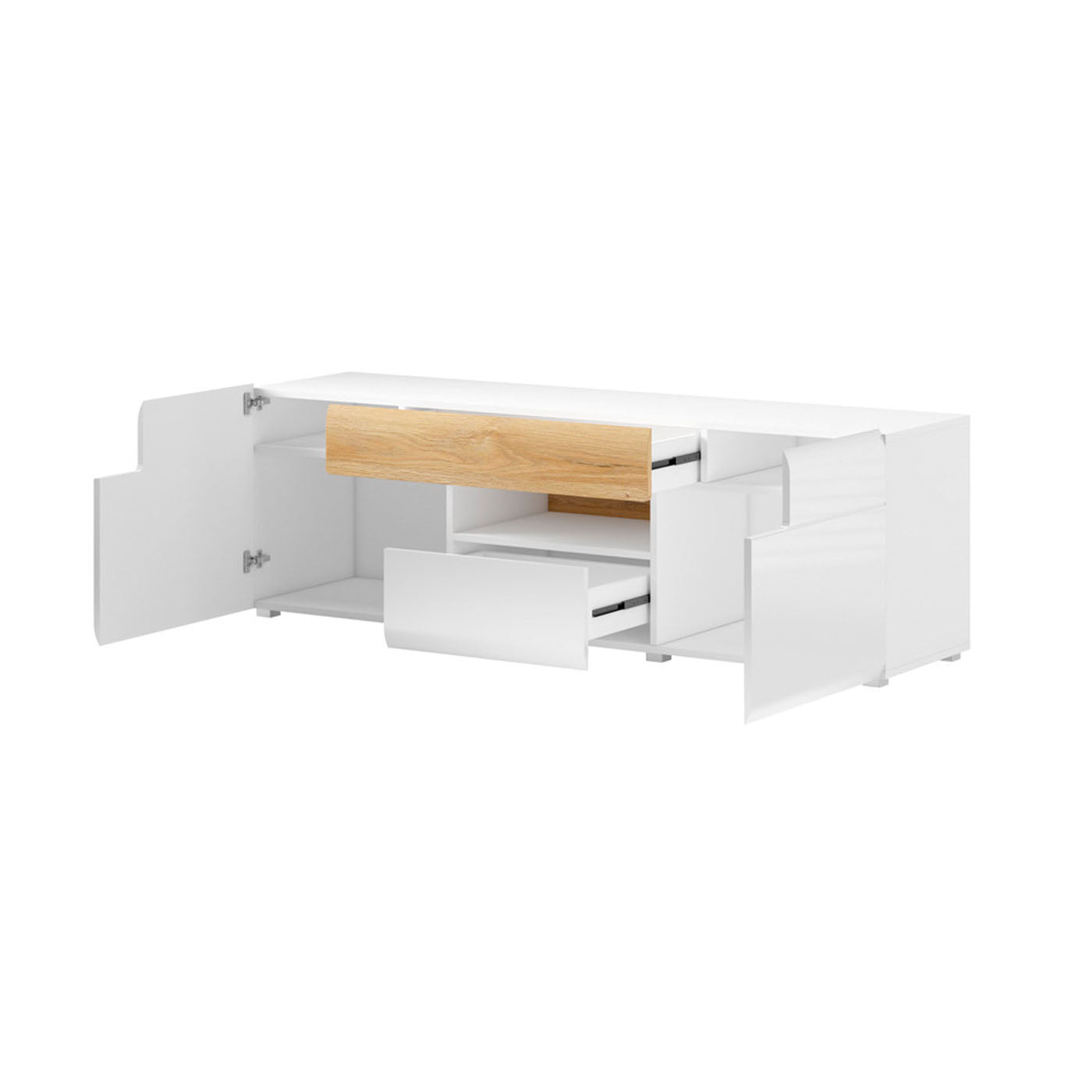 TV skapis Tola 159/39/47 cm balts - N1 Home