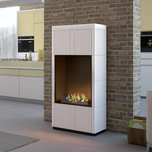 Biokamīns Intil 134/65/34 cm balts - N1 Home