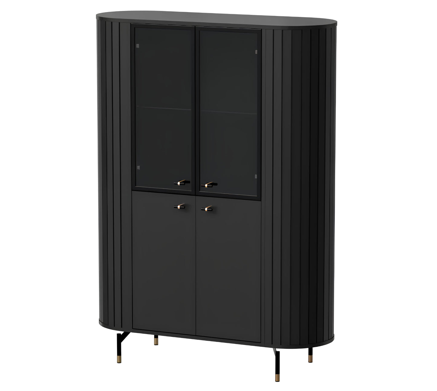 Skapis Zanto 112/40/155 cm melns