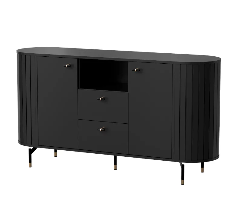 Kumode Zanto 150/40/81 cm melns