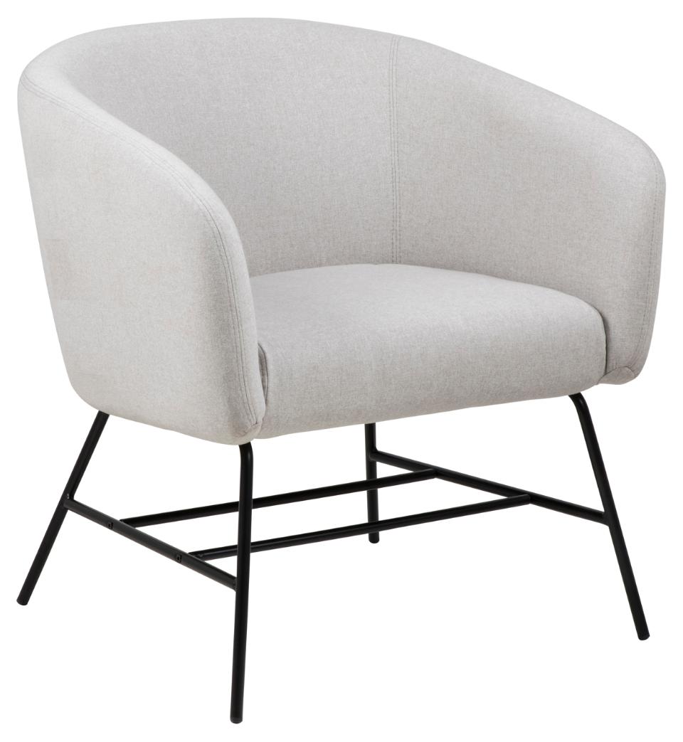 Krēsls Ram 72x67x76 cm gaiši pelēks - N1 Home